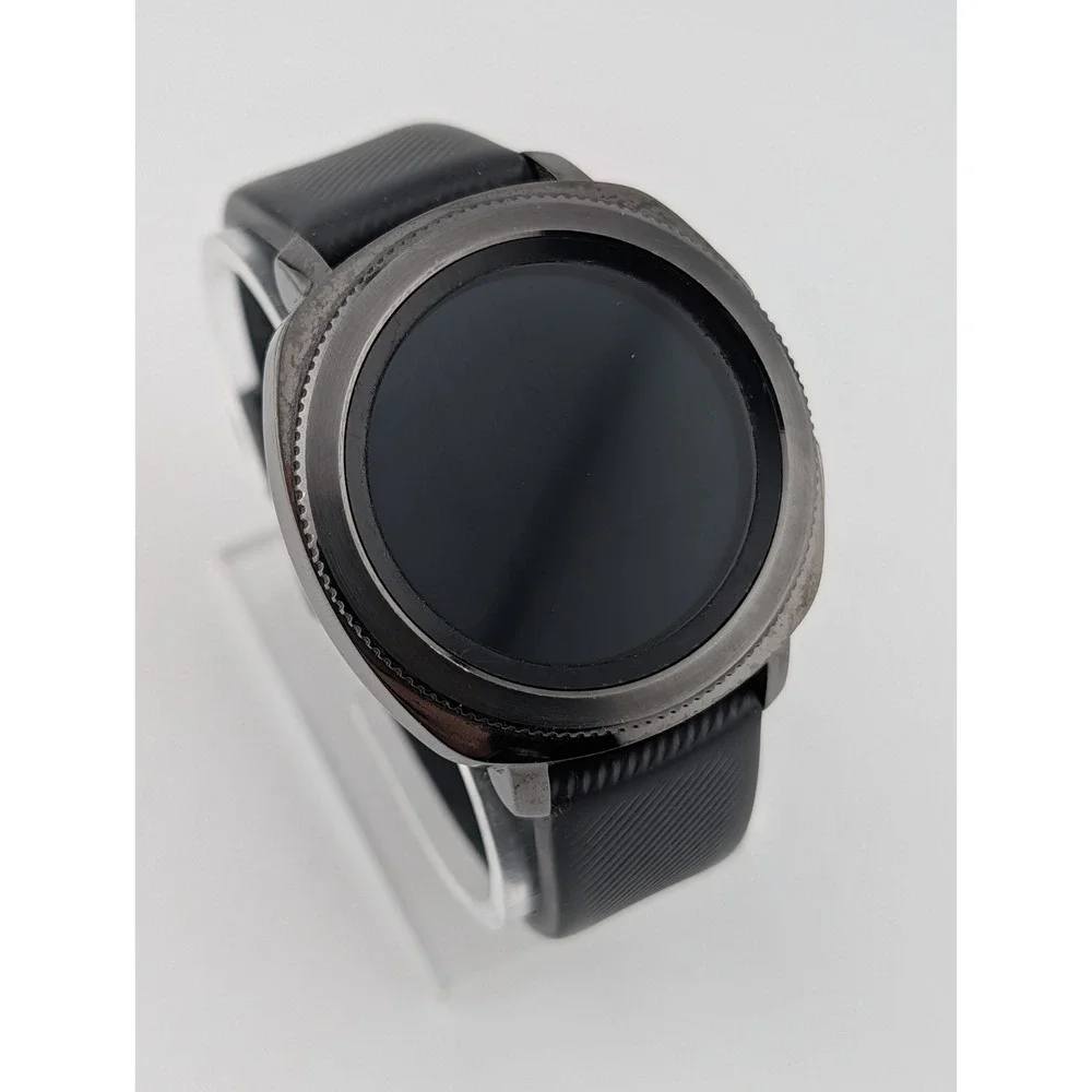 Samsung Smart Watch Gear Sport HR GPS - Black Silicone Band, Working
